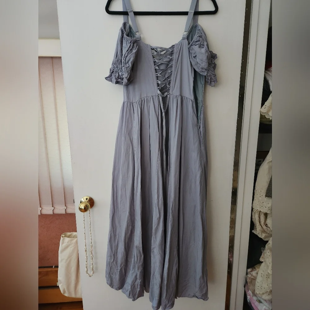 Aulieude Delilah Soft Blue Dress - Picture 3 of 4